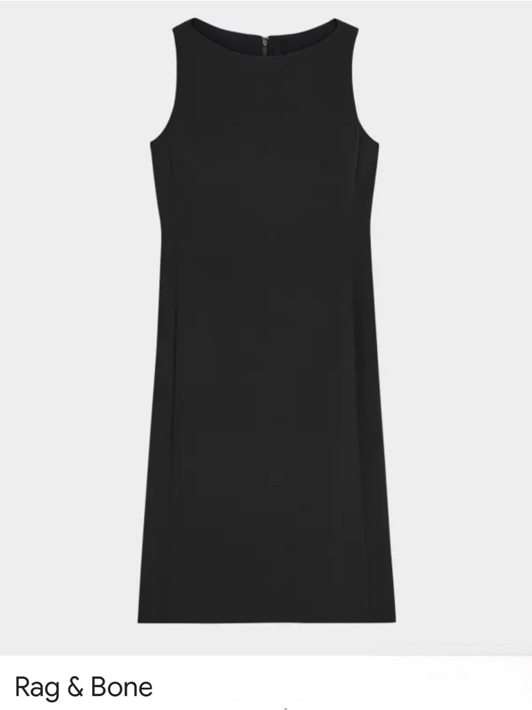 Rag & Bone For Barney’s Black Sleeveless Shift Dress- Size 10